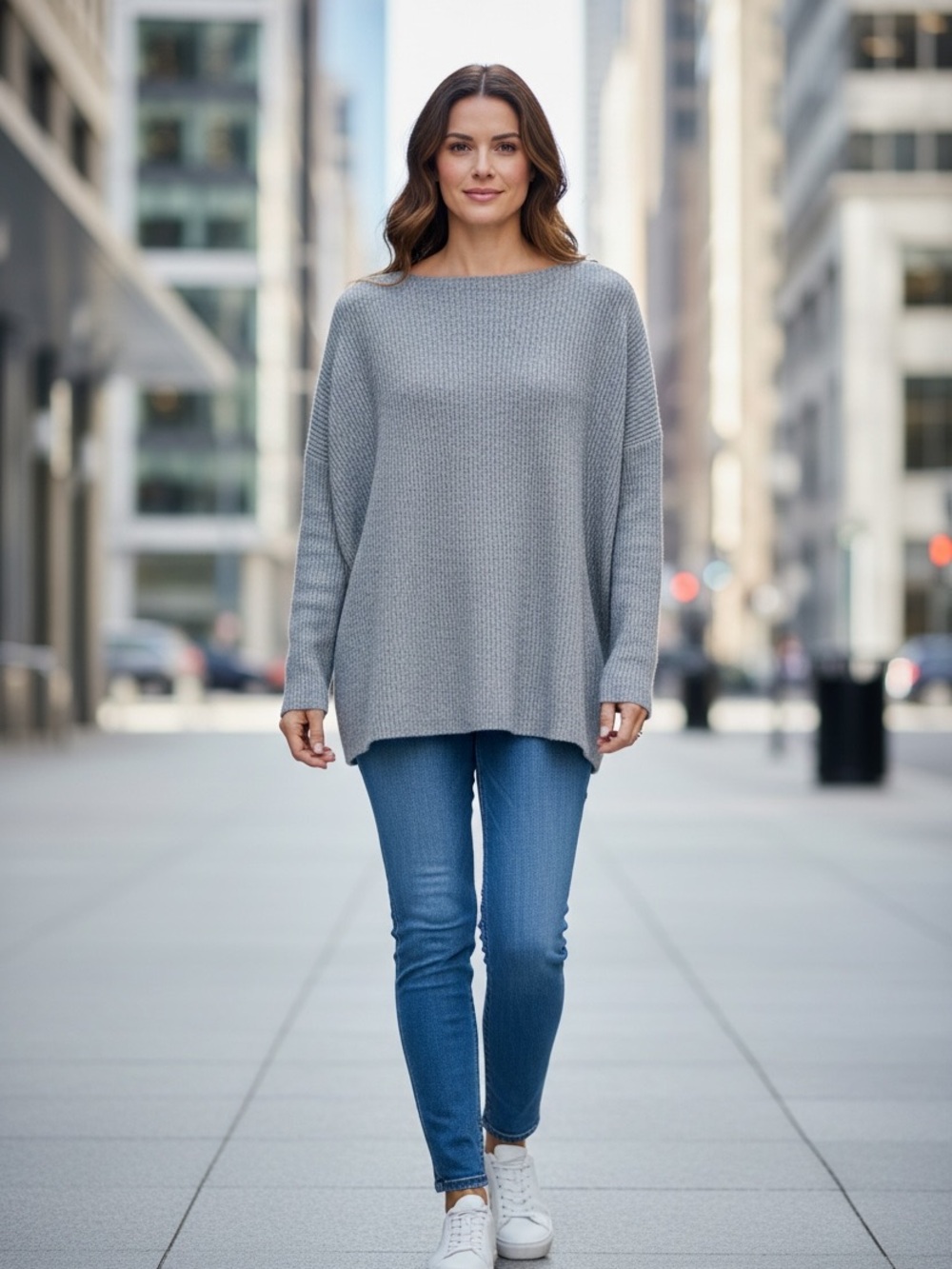 Joie Ribbed Cashmere Boatneck Sweater Size M